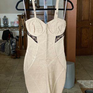 Stretta Beige/Tan Bodycon Dress
